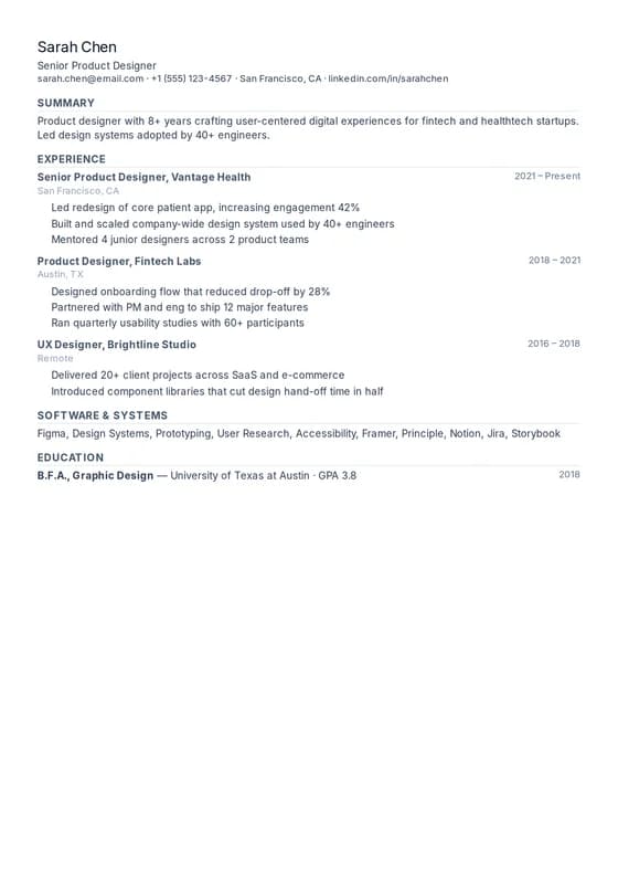 Admin Assistant resume template preview