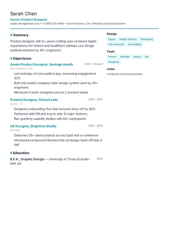 IT / Software Resume resume template preview